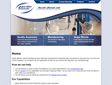 Tablet Screenshot of pacificblends.com